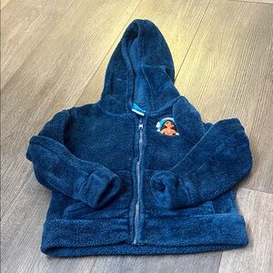 Disney Navy Fleece Hoodie with Character Embroidery